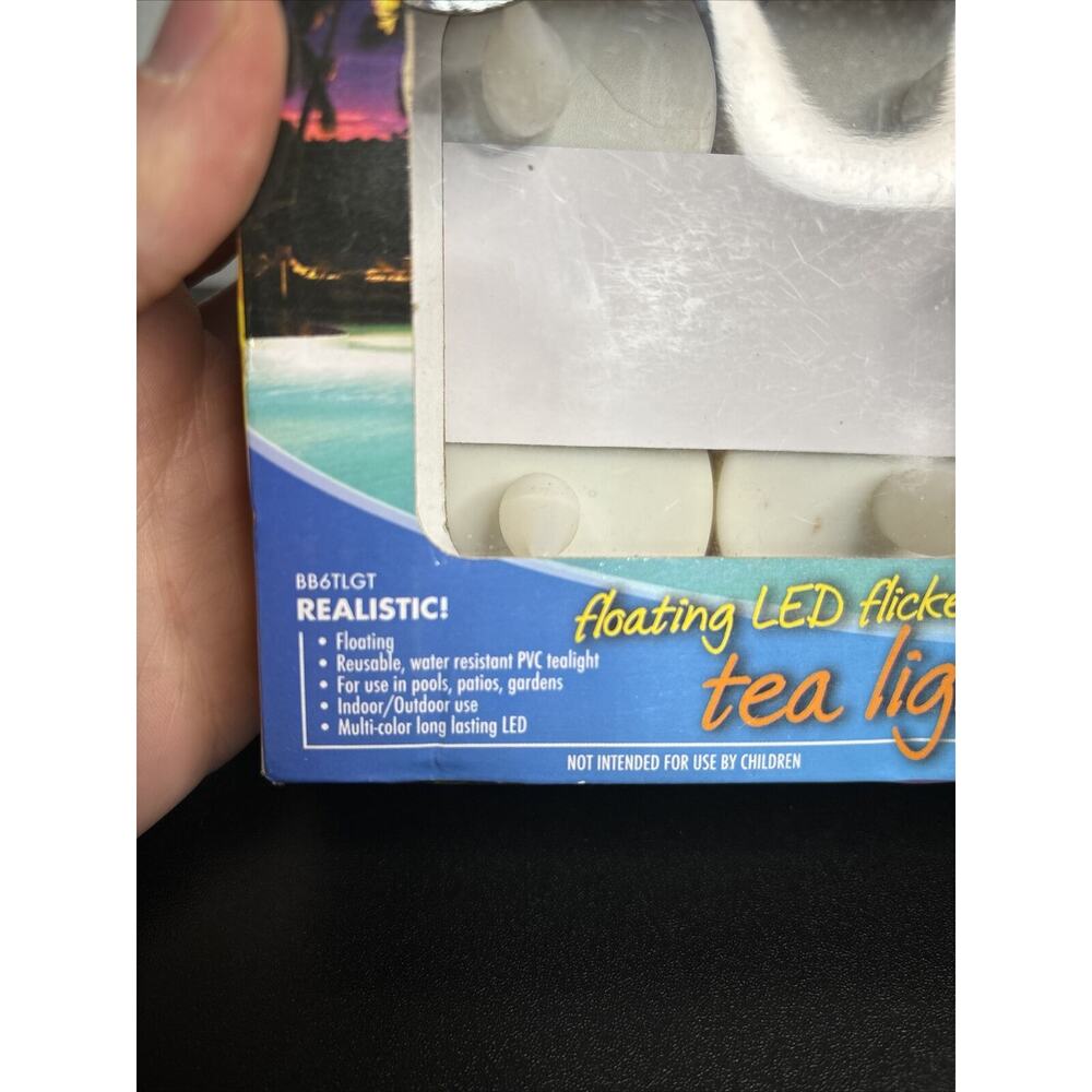 6 Floating LED Flickering tea light Candle Battery operated Banana Boat 2014 - Picture 7 of 8